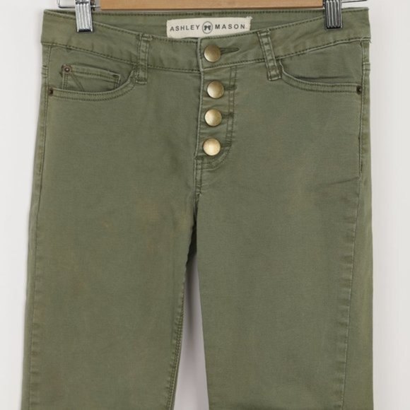 Ashley Mason Skinny Button Fly Stretch Jeans size 5 Juniors - Picture 4 of 10